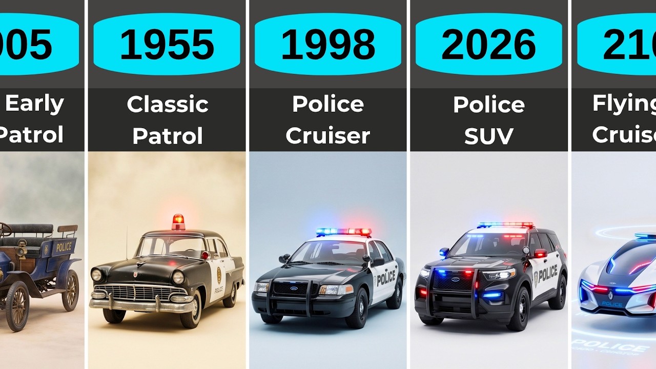 The Evolution of Police Cars &mdash; 1905 to 2250