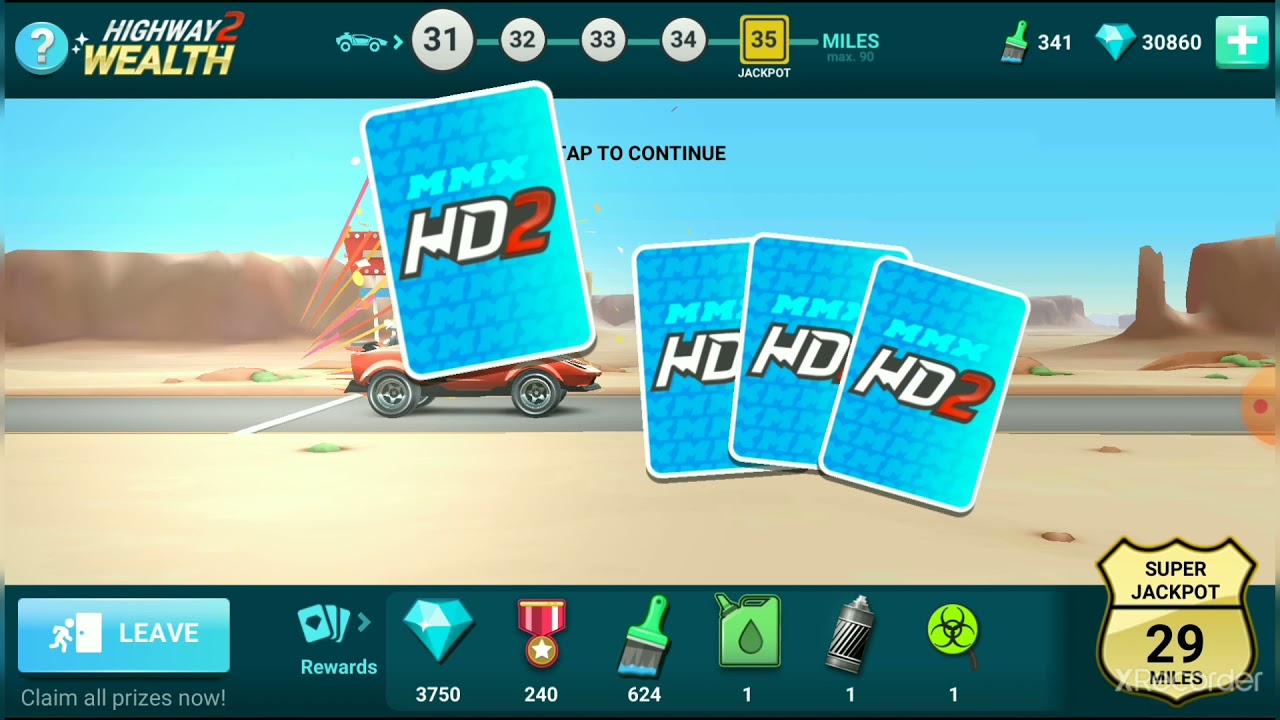 I reached 45 level with Highway Wealth in mmx hill dash 2
