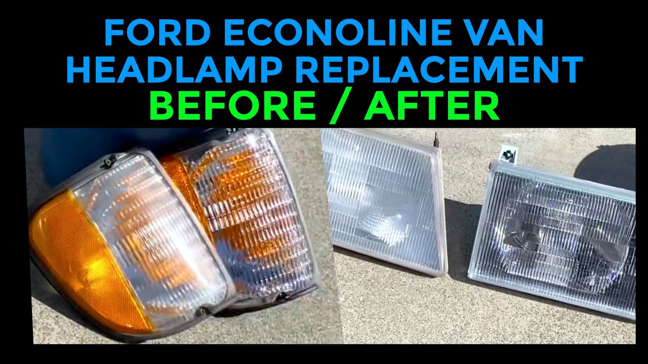 Ford Econoline Van Headlamp Replacement #econoline #headlights