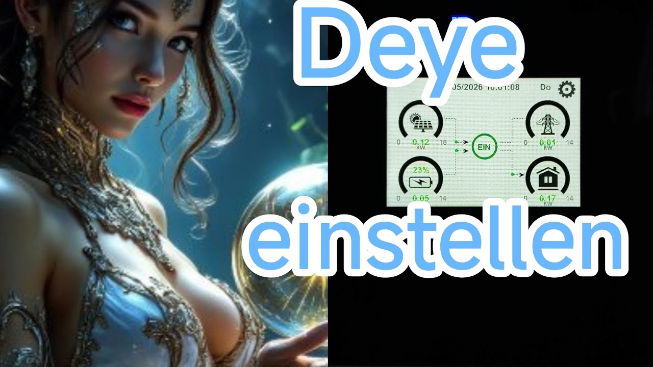 DEYE Hybridwechselrichter Einstellen Inverter PV Anlage Solarstrom Eigenverbrauch Felicity Speicher