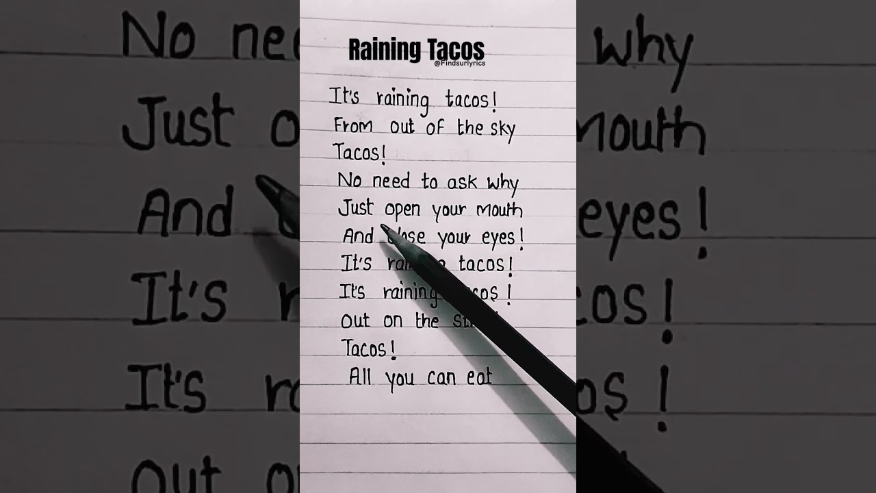 It's Raining Tacos music lyrics in Roblox Brainrot #roblox #brainrot #stealbrainrot #itsrainingtacos