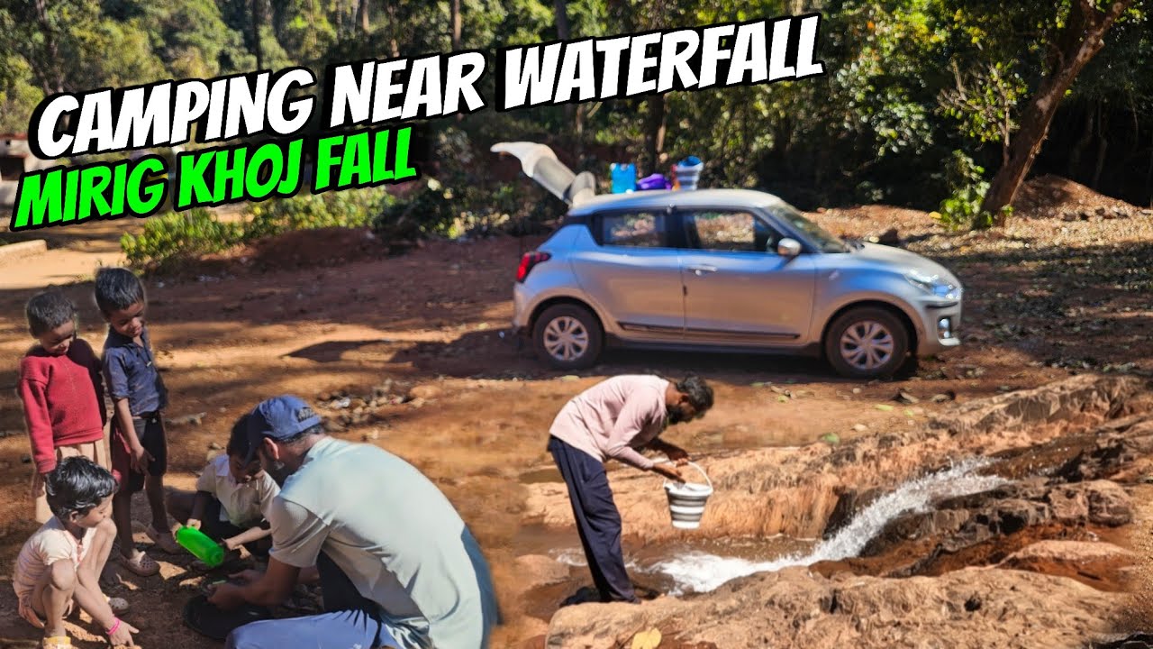 Waterfall Site Camping with Childrens |