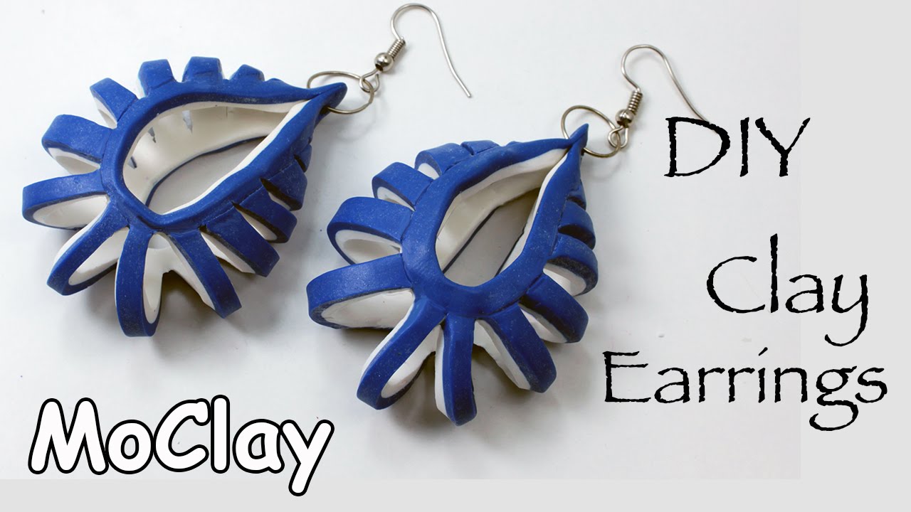 DIY polymer clay earrings tutorial