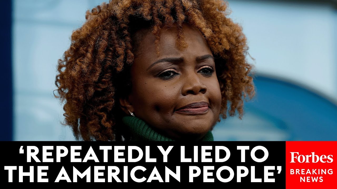 JUST IN: GOP Lawmaker Demands Salary Reduction For Karine Jean-Pierre For Telling 'Bold-Faced Lies'