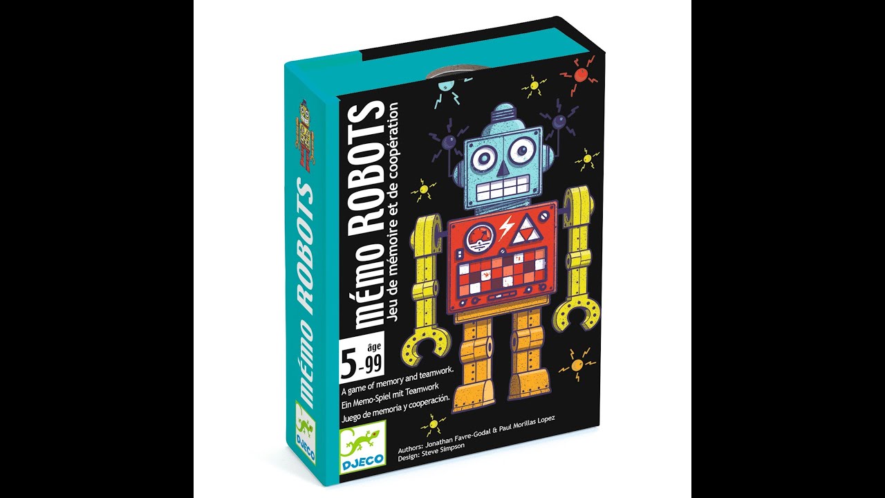 Memo Robot, memory and cooperation game, from 5 years old