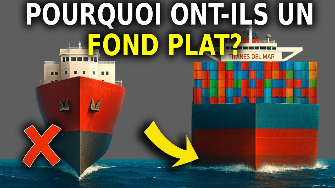 Pourquoi les GRANDS NAVIRES ont un FOND PLAT?