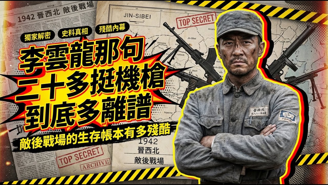 李雲龍那句「二十多挺機槍」到底多離譜？敵後戰場的生存帳本有多殘酷