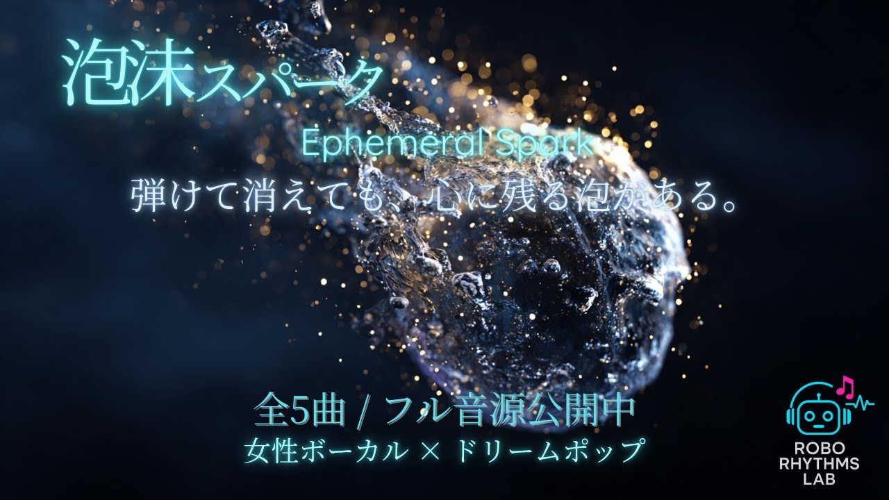 【EP】泡沫スパーク – Ephemeral Spark｜全5曲・女性ボーカル【J-POP / ドリームポップ】