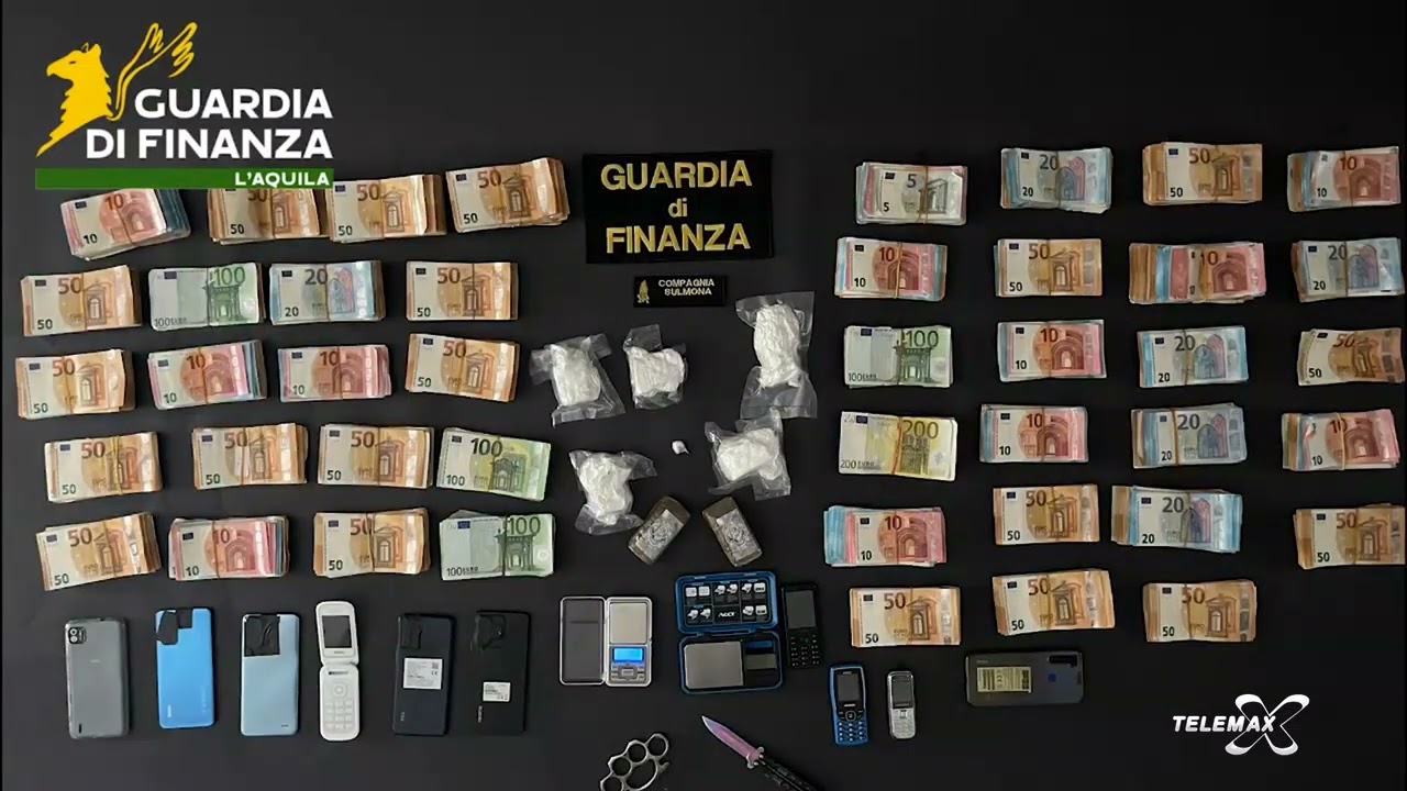 Sulmona: cocaina e soldi in magazzino, arrestato 36enne