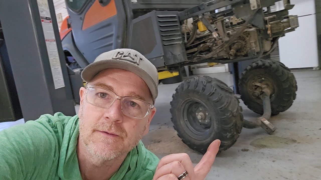 How to drop the rear axle, muffler, lift cylinder and fenders on a Kubota RTV 1100