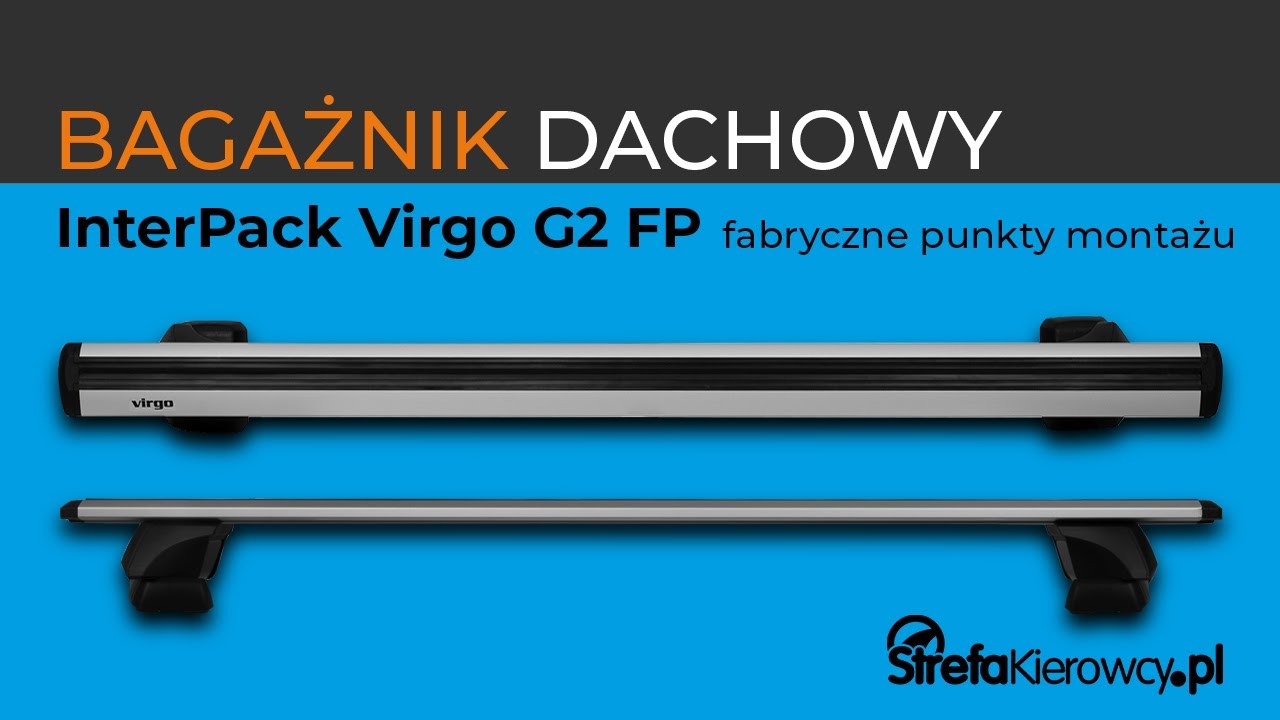 Bagażnik bazowy Inter Pack Virgo G2 na fabryczne punkty montażu - belki dachowe