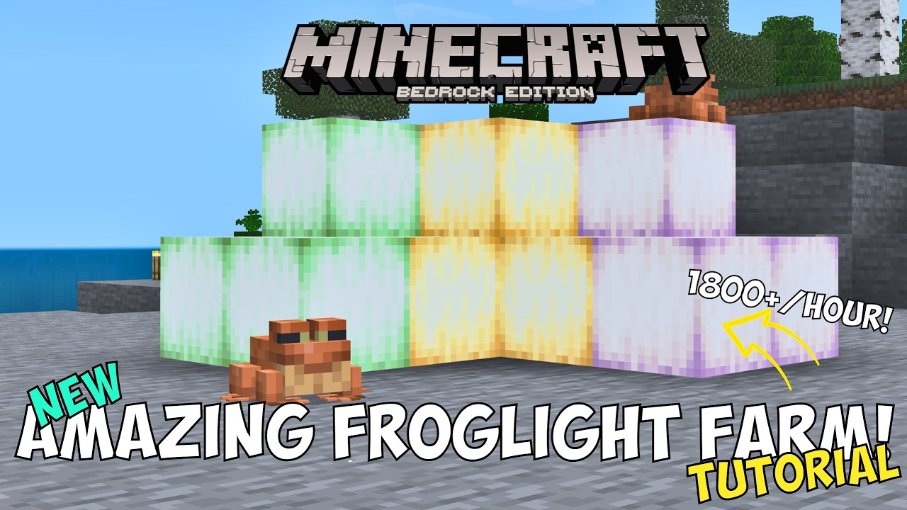 УДИВИТЕЛЬНОЕ руководство по ферме Froglight для Minecraft Bedrock (1800/час)