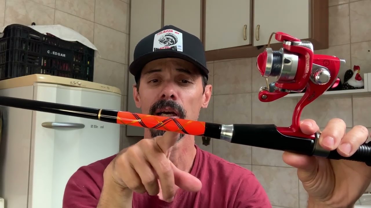 REVIEW COMPLETO VARA CORAL FISH PESCA TILÁPIA NA BATIDA #tilapia #pesca #pescanabatida 
