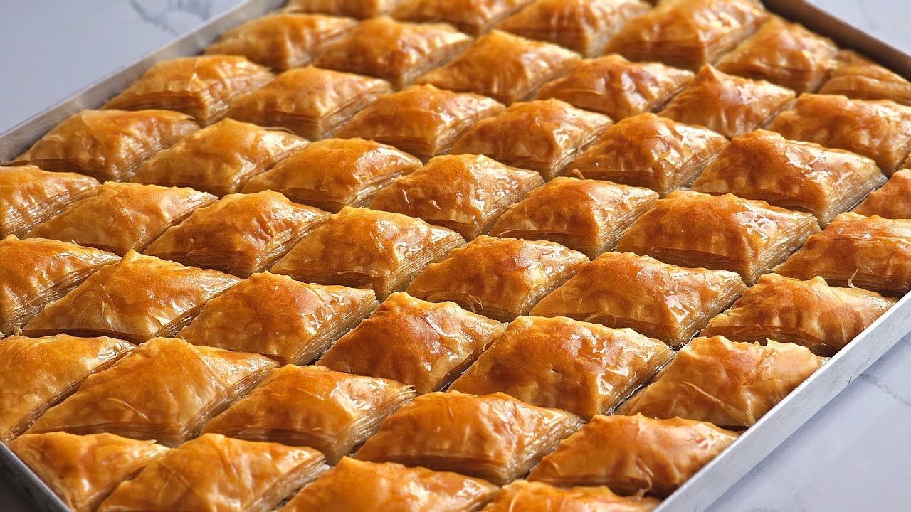 30 Dakikada 40 kat el açması baklava tarifi✌️ Yiyen herkes tarifi istedi baklava tarifi