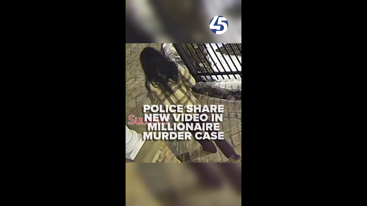 Police release video of suspect in millionaire's murder