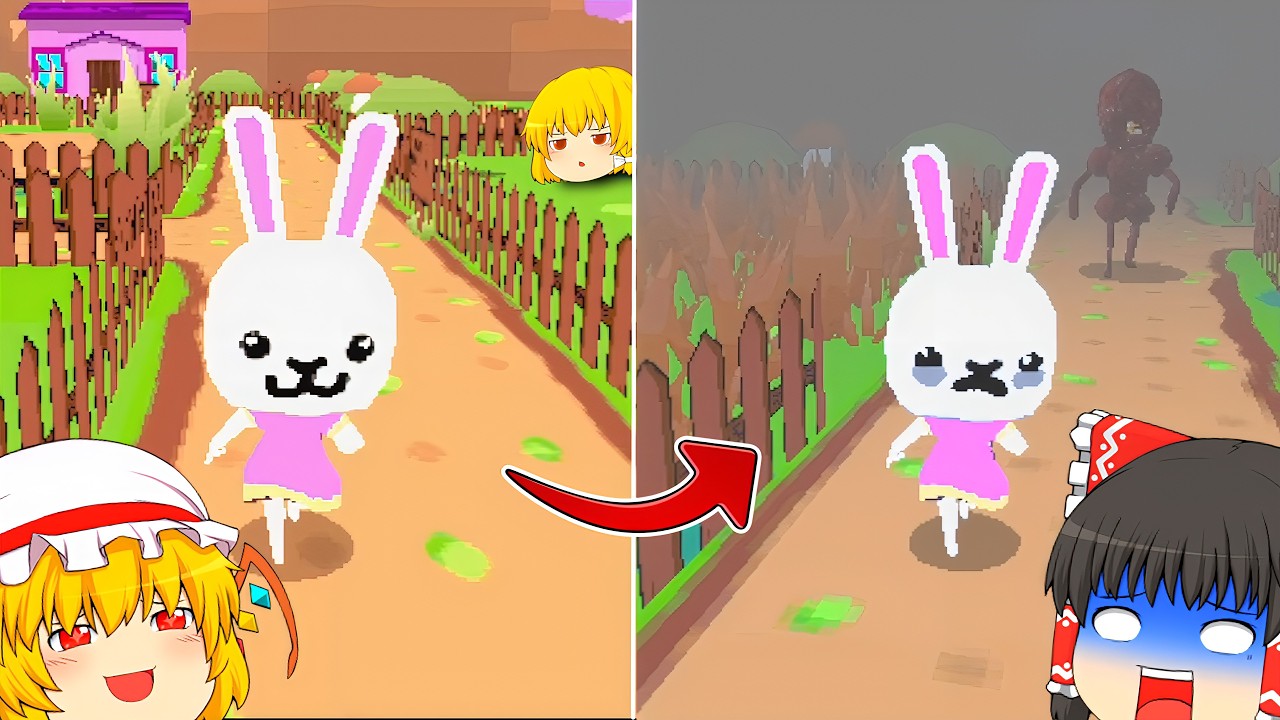 【ゆっくり実況】可愛いウサギを操作する楽しいゲームかと思いきや...【ホラーゲーム】