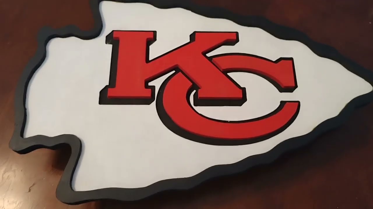 NFL Chiefs Logo made on The CNC - Christmas Gift Ideas - CNC Gift ideas - #shortsvideo