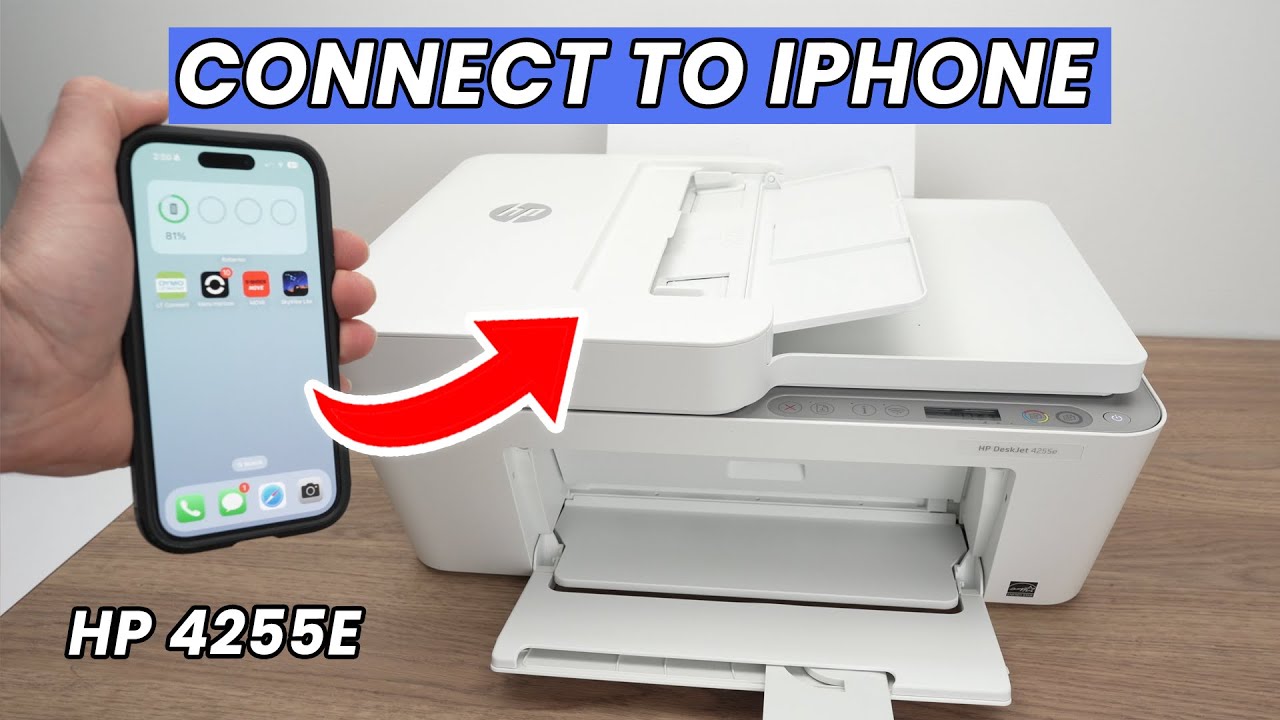 How to Wifi Setup any iPhone to Your HP DeskJet 4255e