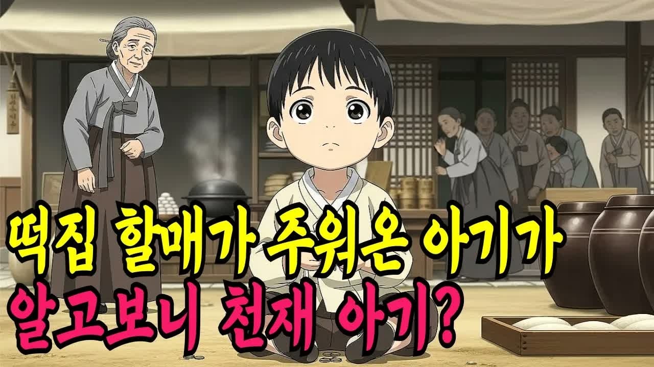 장터 떡집 할매가 주워온 아기가 알고보니 천재 아기？ㅣ야담·민담·전설·신화·설화·야사·옛날이야기·조선시대이야기·오디오북·재미있는이야기