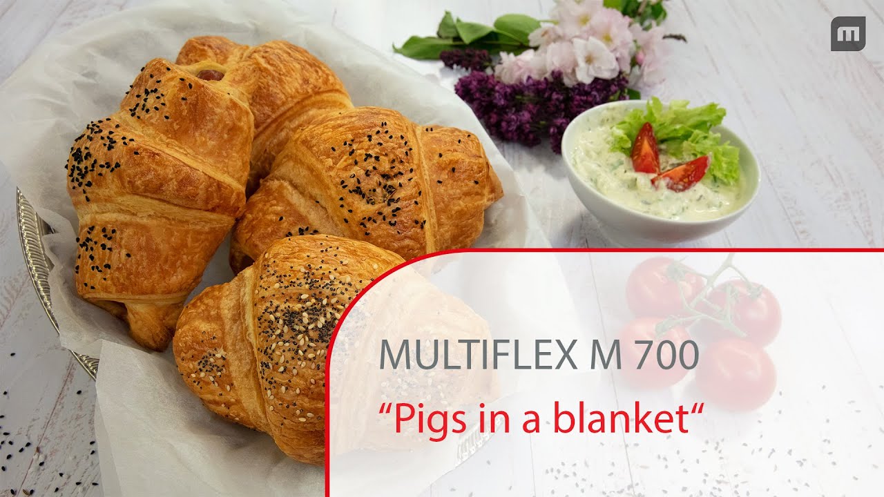 MULTIFLEX M 700 | CSV compact vacuum coiler | Butter Croissant Sausage Rolls | FRITSCH
