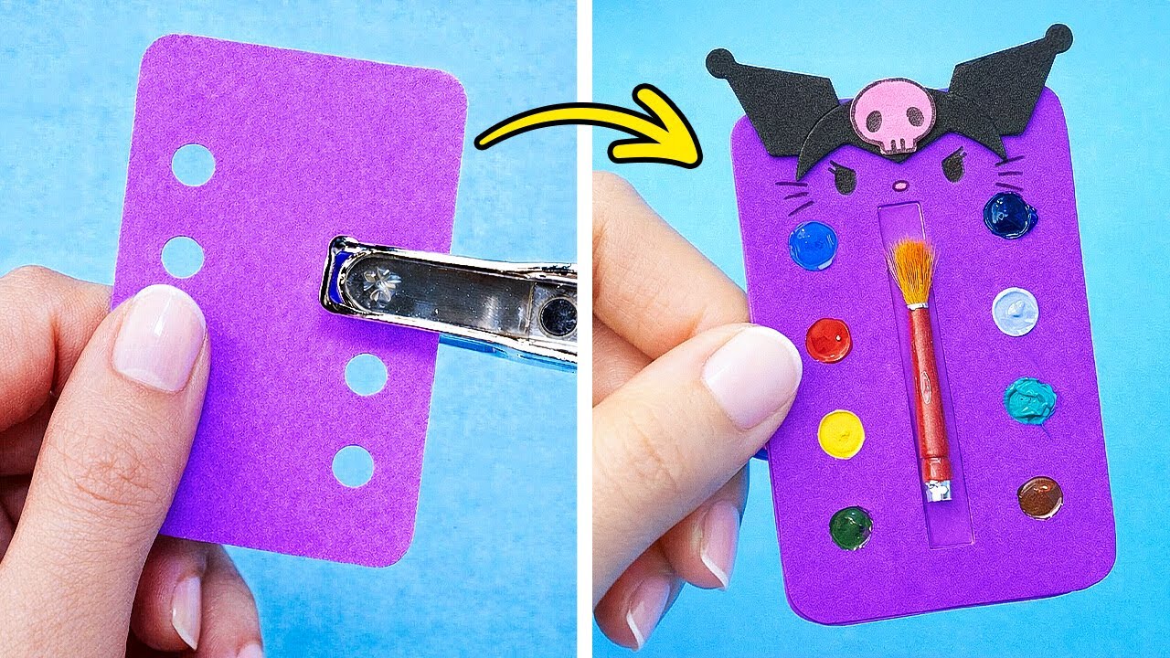 🎨 DIY MINIATURAS DE MATERIAL ESCOLAR 💜Ideias Divertidas para a Volta às Aulas