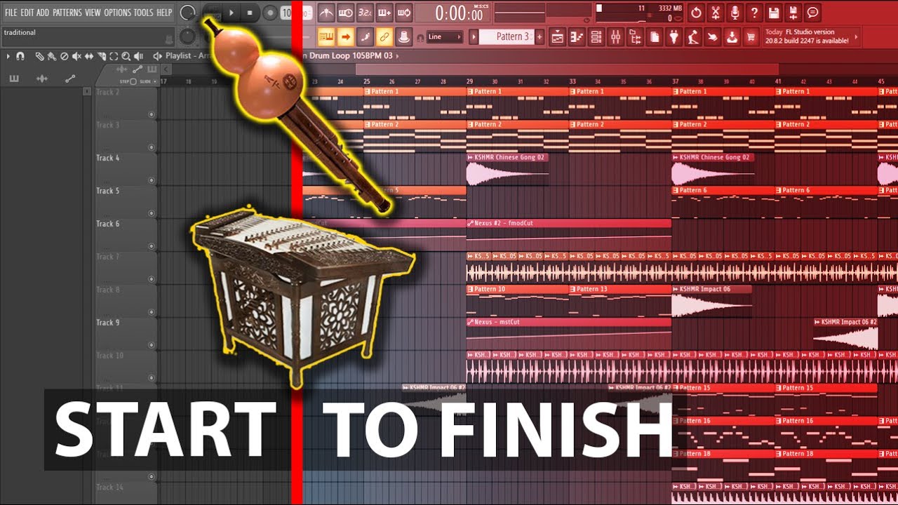 Start To Finish: EDM With Chinese Traditional Instruments in 30 Minutes!