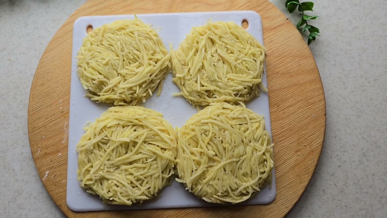 هاش براون رستورانی با سیب زمینی... ترد،ترد بدون تخم مرغ