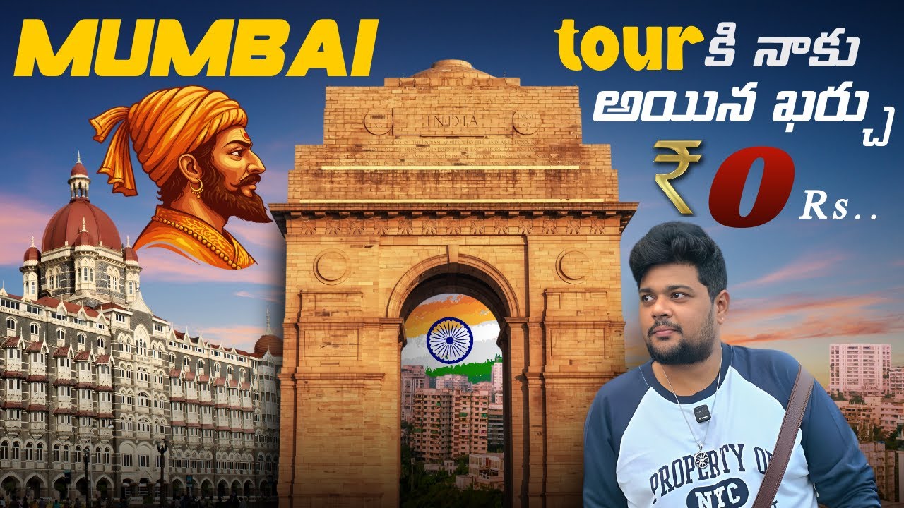 Mumbai FREE Tour from Hyderabad | Mumbai city explore & vlog in Telugu | Stay Tuned To Ganesh