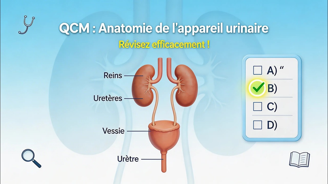 QCM : Anatomie de l'appareil urinaire