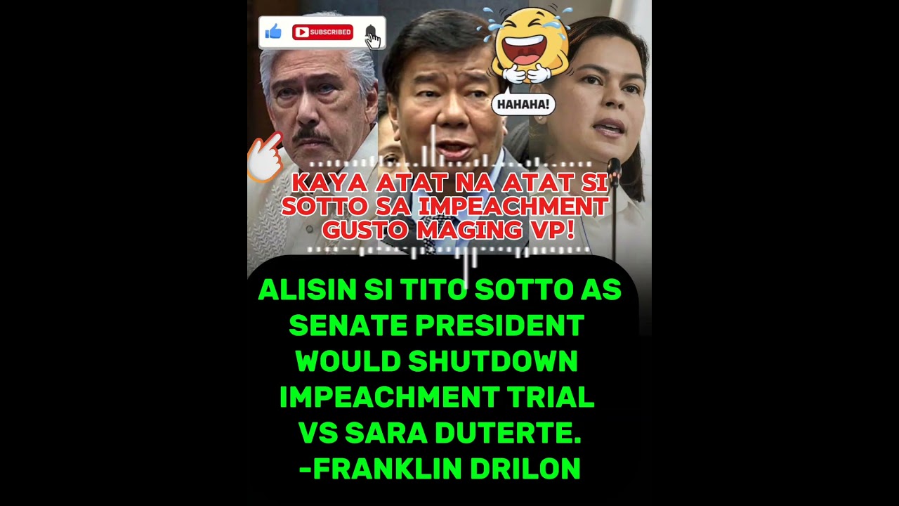 TITO SOTTO VS VP SARA DUTERTE SOTTO ATAT NA ATAT IIMPEACH SI SARA#funny#comedy#jokes#foryou#shorts