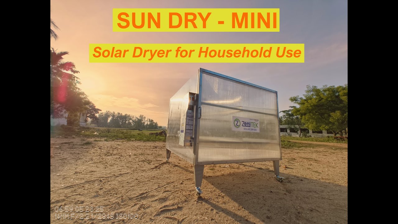 Compact Solar dryer for Household usages
