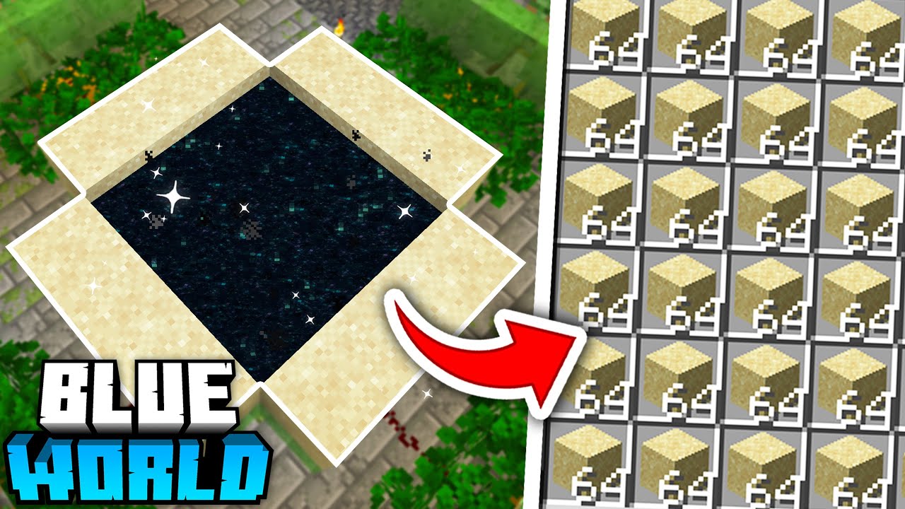 Am Facut Nisip Infinit pe Minecraft Blue World #13