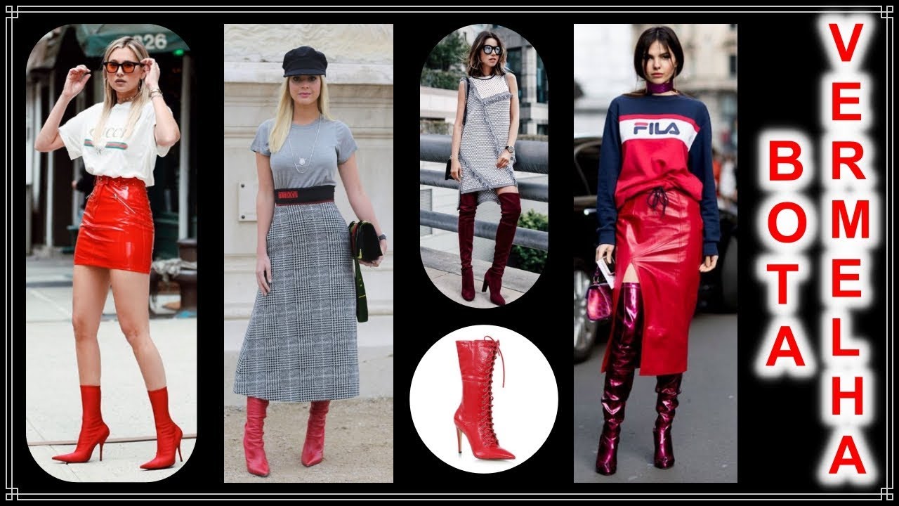 Tá na Moda - Como Usar Bota Vermelha