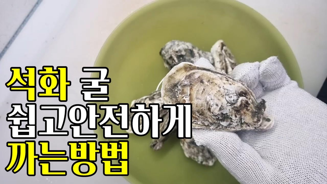 그냥 칼로 석화굴 까면 정말 위험해요 쉽고 안전하게 까는법