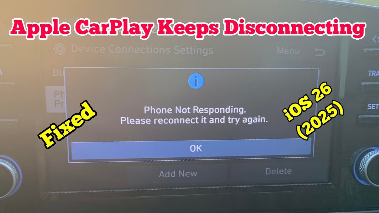 Приложение Apple CarPlay в iOS 26.2 постоянно отключается? Вот как это исправить.