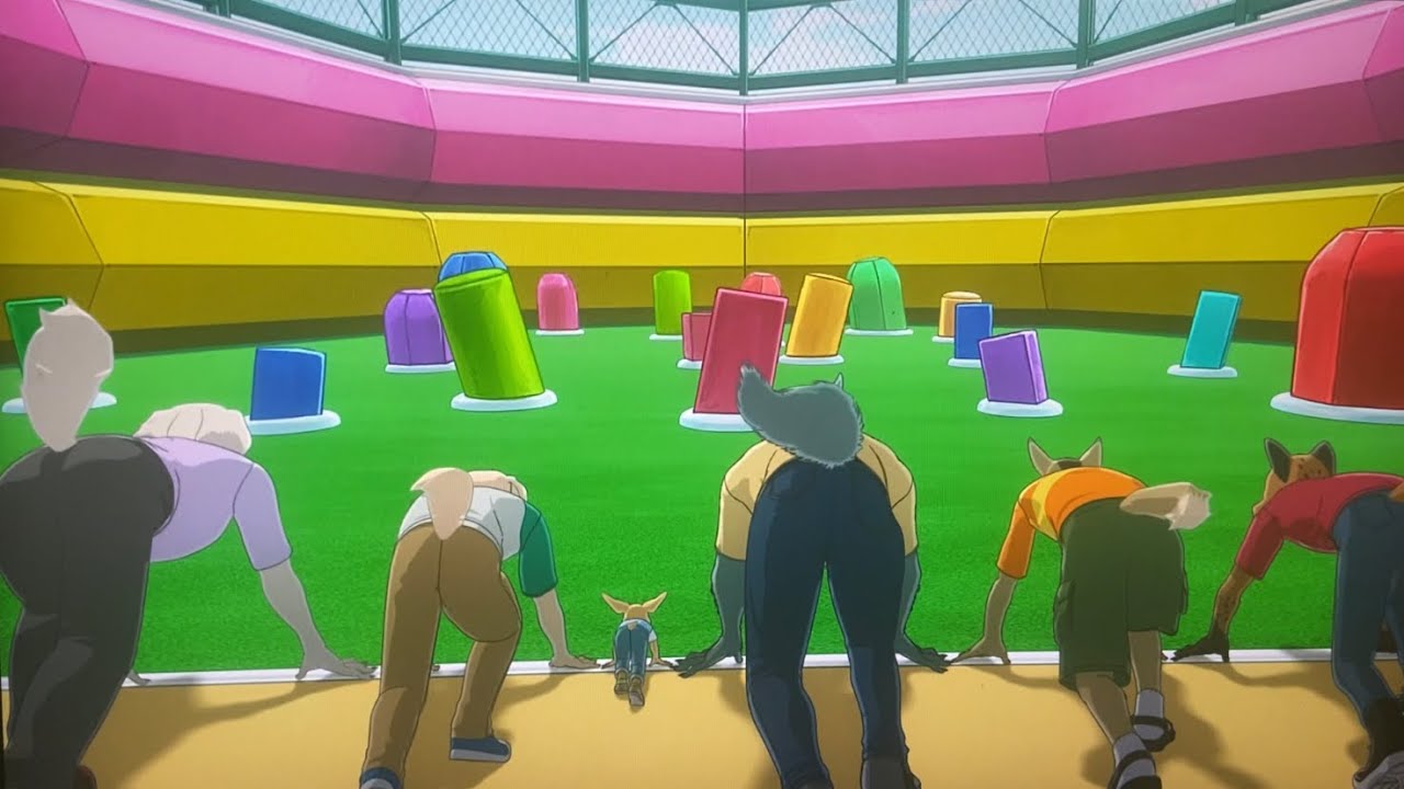 Legoshi and friends play fetch 