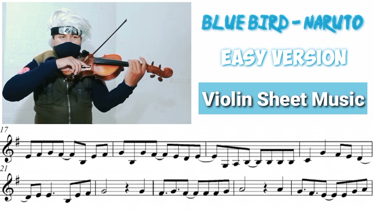 [Free Sheet] Blue Bird - Naruto [Violin Sheet Music]