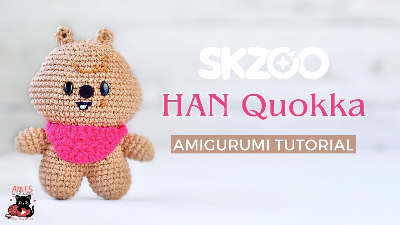 Как связать HAN Quokka | HAN Jisung | SKZOO Amigurumi Tutorial