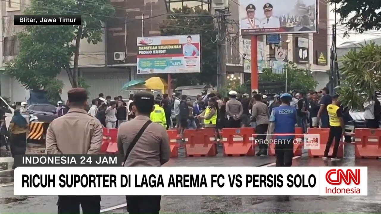 Ricuh Suporter Di Laga Arema FC VS Persis Solo