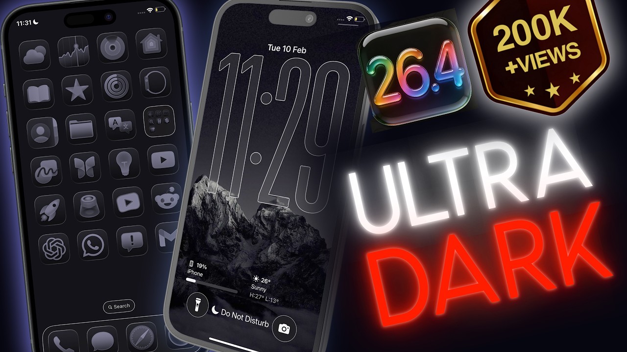 Скрытый режим Ultra Dark в iOS 26.3 — Apple не показала скрытые настройки.