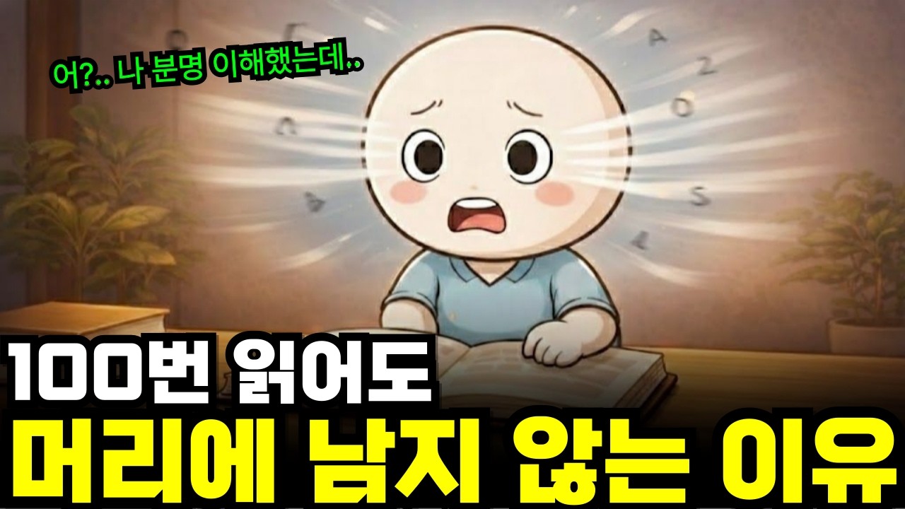 왜 100번 읽어도 기억이 안 날까? 뇌과학이 말하는 기억에 남는 독서법 (공부법)의 3단계