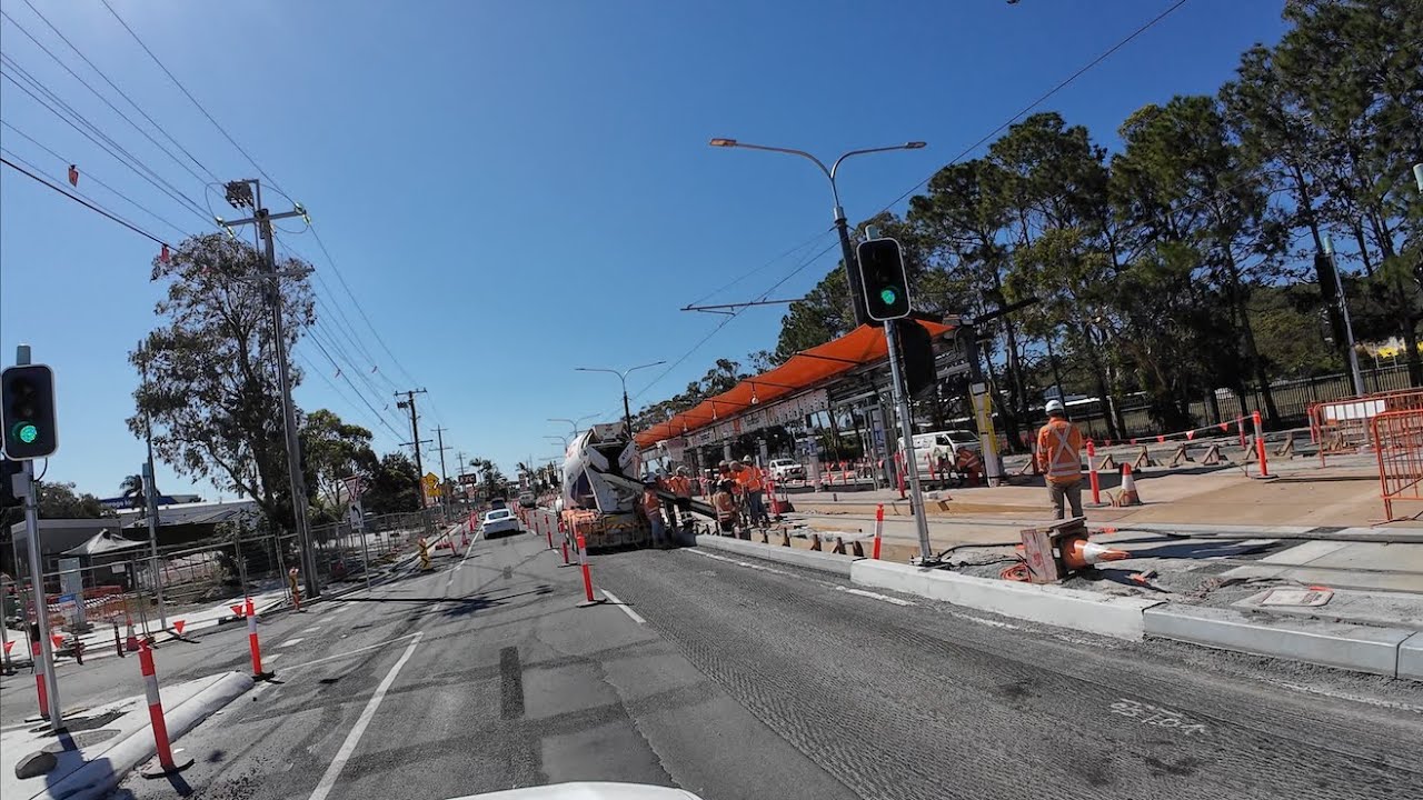 Gold Coast Light Rail Stage 3 Progress October 2025. Burleigh to Broadbeach
