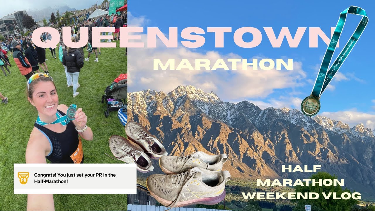 I ran my first half marathon! Queenstown marathon race vlog & recap ✨
