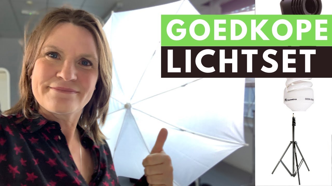 Goedkoop lichtsetje voor video's, webinars en video-calls - geen soft box