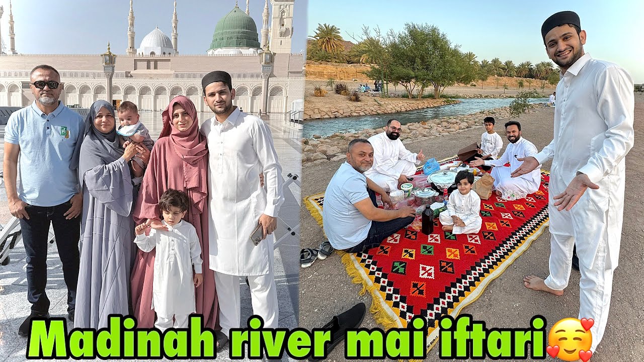 Madinah mai ye kidher iftari karli hamne Zubair riaz ke sath🥰 | Kamil ki life ka pehela Salam❤️🤲🏻