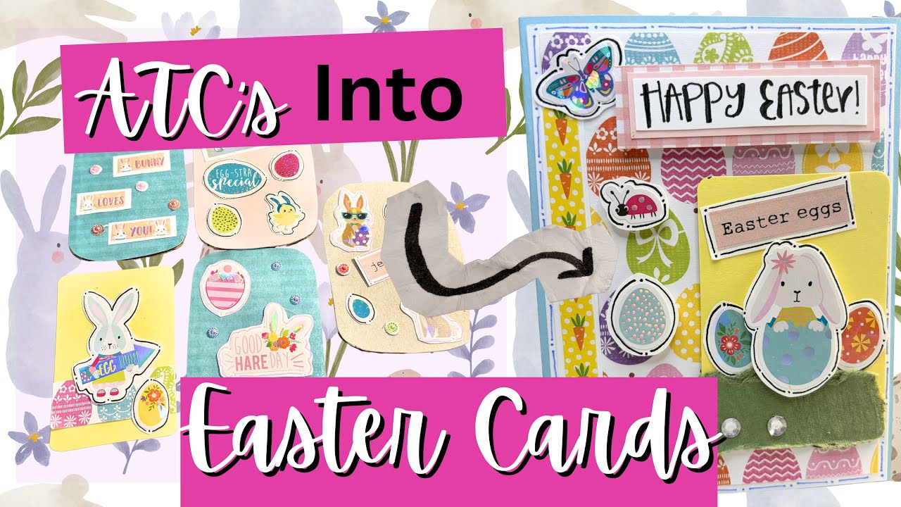 Hobby Lobby Easter Sticker Pack into Cards
