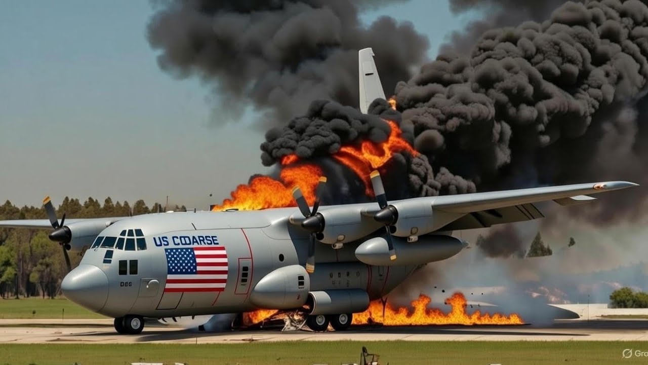 Godzinę temu: amerykański samolot c-130 przewożący 7000 ton bomb został zniszczony przez rosyjskiego
