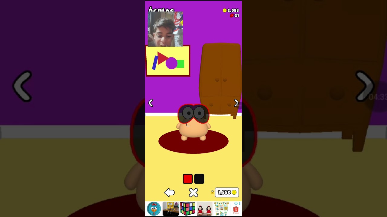 Jogando Pou pela primeira vez 3D