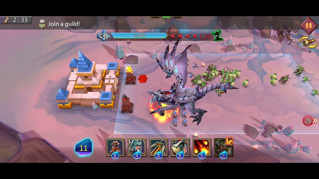 [Lords Mobile] Vergeway Chapter 2 Stage 12 win by defeating all enemies 