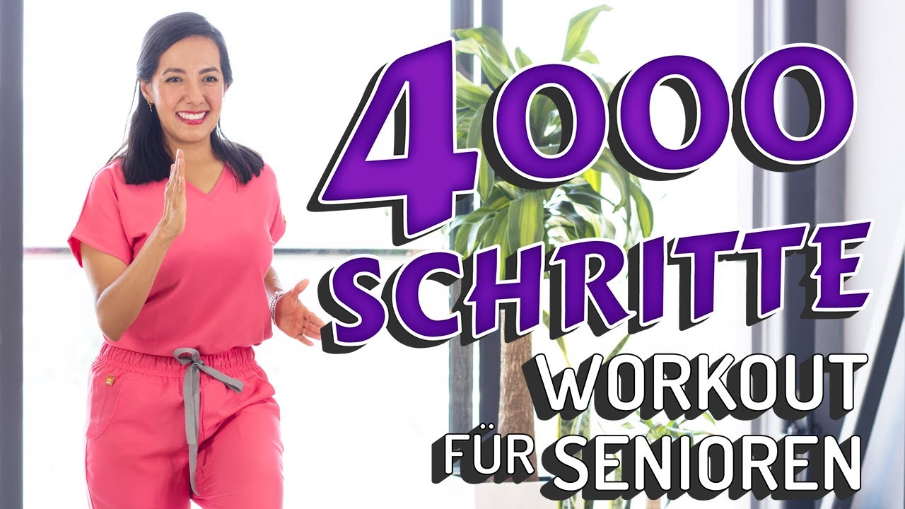Zu Hause Laufen mit geringer Belastung | 4000 SCHRITTE Workout für Senioren